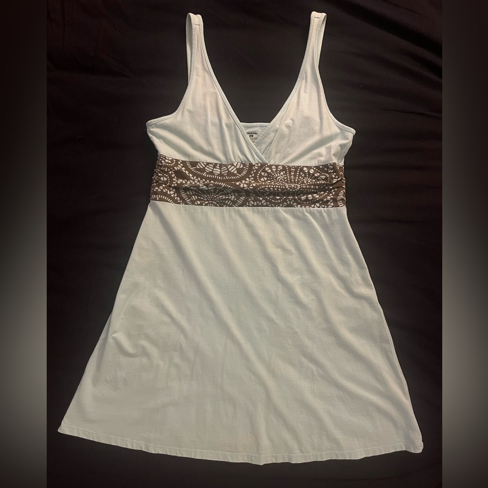 Patagonia light blue dress- L